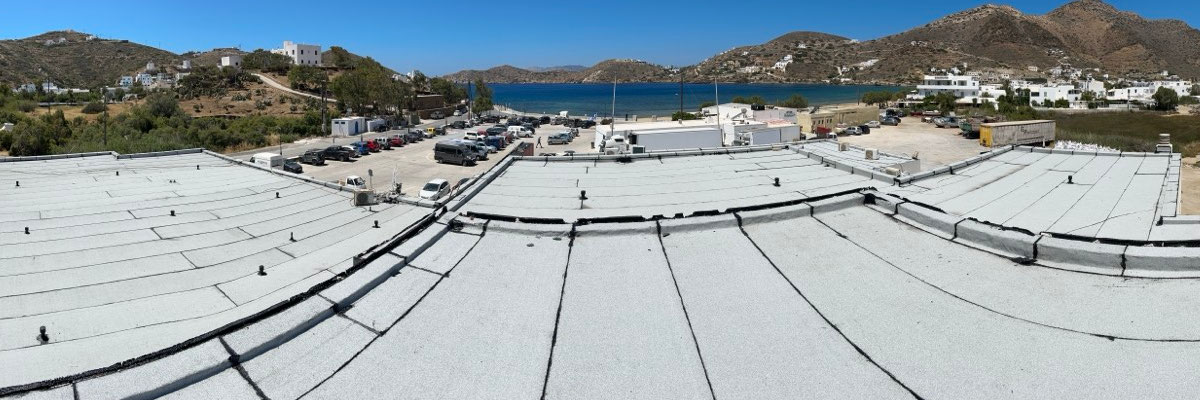 Στεγανοποίηση με αναμονές και ηλιακό θερμοσίφωνα